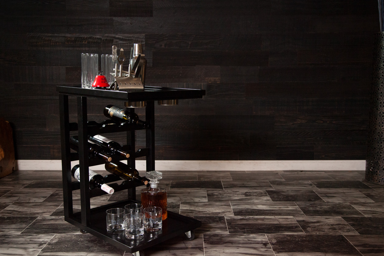 Beverage Cart In Black (4)