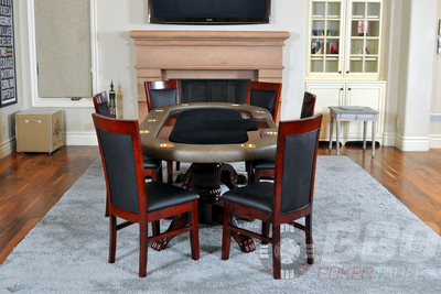 Classic Dining Poker Chairs - Mahogany