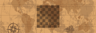 Antique World Traveler Game Table Layout